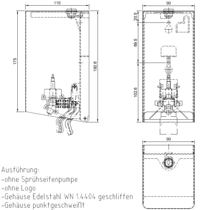 CNS-Sprühspender 400ml 