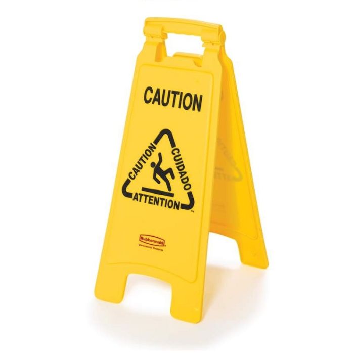 Warnschild gelb "Caution Wet Floor"