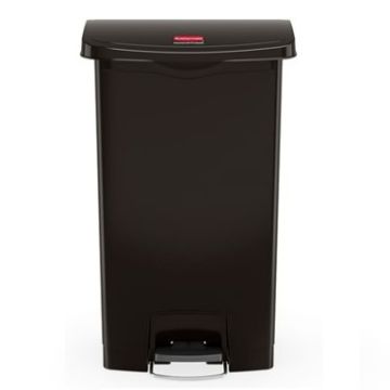 Slim Jim Tretabfalleimer Kunststoff 50 l schwarz