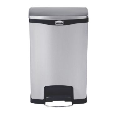 Slim Jim Tretabfalleimer Edelstahl 50 l
