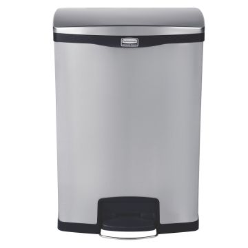 Slim Jim Tretabfalleimer Edelstahl 90 l