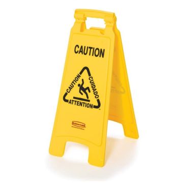 Warnschild gelb "Caution Wet Floor"